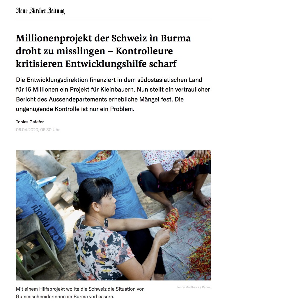 Artikel NZZ